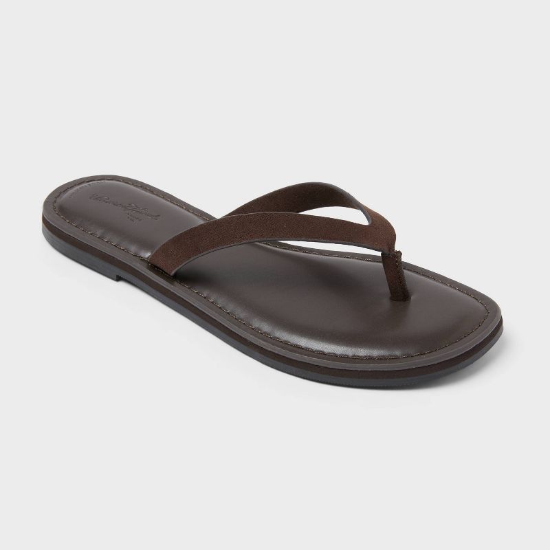 Women’s Sherry Flip Flop Sandals - Universal Thread™ Chocolate 6