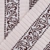 100% Cotton Medium Weight Floral Infinity Trim 3 Piece Bathroom Towel Set by Blue Nile Mills - 4 of 4