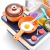 JuzToys Pretend Play Kitchen Sink Toy for Kids – Toy Sink with Running Water, Play Food and Dishes, Cooking Stove, with Light and Sound - 3 of 4