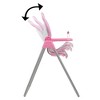 Cotton Candy Pink Foodie Doll Highchair in Grey Polka Dots Fits Dolls Up to 21" - 2 of 4
