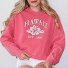 Simply Sage Market Women's  Garment Dyed Graphic Sweatshirt Embroidered Hawaii Flower - 2 of 3