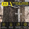 Hawk Helium Portable Hunting Treestand Climbing Stick System with Tree Digger Fold-Up Traction Grabbing Steps and Hooks - 2 of 4