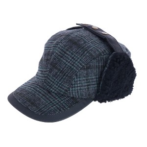 Broner Men's Houndstooth Fleece Lined Outdoor Cap with Earflaps - 1 of 4