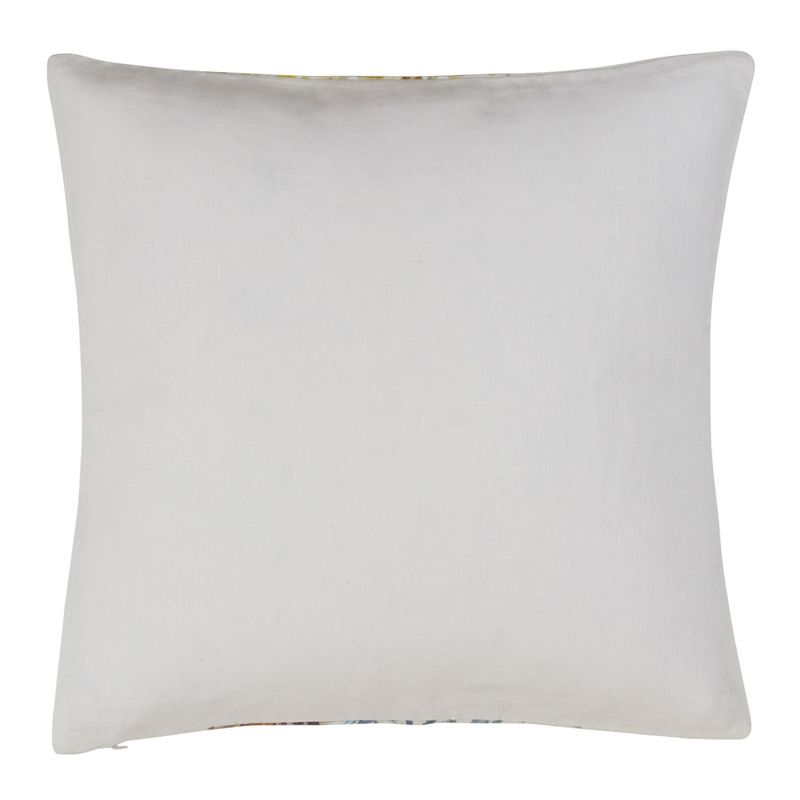 Saro Lifestyle Tropical Linen Pillow - Down Filled, 20" Square, Multi, 2 of 3