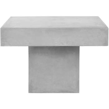 Tallen Concrete Indoor/Outdoor Coffee Table - Dark Grey - Safavieh.