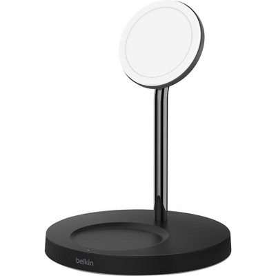 Belkin BOOSTCHARGE PRO 2 in 1 MagSafe Wireless Charger Stand - Black (WIZ009TTBK-TL) - Certified