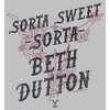 Women's Yellowstone Sorta Sweet Sorta Beth Dutton Cow Skull T-Shirt - 2 of 4