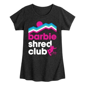 Girls' - Barbie - Shred Club Fitted Short Sleeve Graphic T-Shirt - 1 of 3