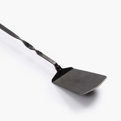 Barebones Long Metal Grill Spatula with Walnut Handle