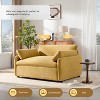 NicBex Oversized Chenille Deep Seat Single Sofa with Back Cushion & Pillows,Color Blocking Futon Couch for Living Room,Bedroom - 3 of 4