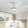 SKRAN 66"Smart Ceiling Fan with Lights and Remote, Modern Fan with APP Control, 6 Speeds 7000 CFM, Quiet for Living Room Bedroom - 4 of 4