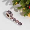 Unique Bargains Christmas Stickers for Ceramic Glass Metal Paper Plastic Peel Trees & Reindeer Matte Paper Dark Gray Light Coffee Color 1Pcs - 2 of 4