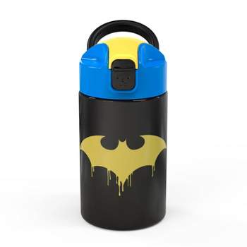 Thermos 12oz FUNtainer Water Bottle with Bail Handle - Black Batman