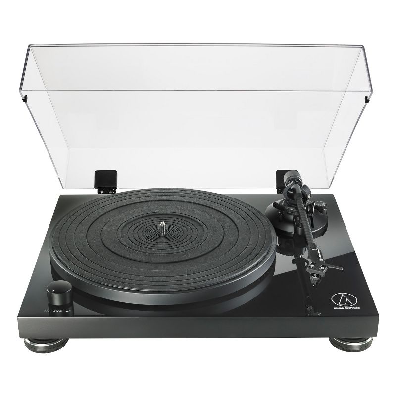 Audio-Technica AT-LPW50PB Fully Manual Belt-Drive Turntable (Piano Black), 1 of 11