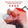 Morfone infrared light therapy lamps with wavelengths of 660nm, 850nm and 940nm. A red light therapy device equipped with a wireless remote control. - 4 of 4