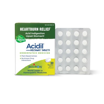 Acidil by Boiron Homeopathic Medicine For Heartburn Relief  -  60 Tablet