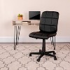 Emma and Oliver Mid-Back Quilted Vinyl Swivel Task Office Chair - 2 of 4