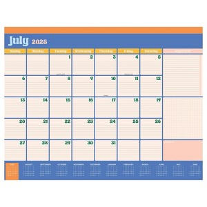 TF Publishing July 2025 - June 2026 Sherbet Large Desk Pad Monthly Blotter Calendar - 1 of 4