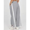 Imily Bela Women's Baggy Wide Leg Pants Casual Drawstring Elastic Waisted Contrast Color Workout Y2K Track Pants - 2 of 4