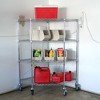 Shelving.com 18"d Pentagon Corner Wire Shelving with 4 Tier Shelves - 54"h - 2 of 3