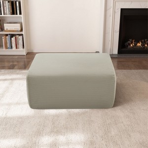 Kumasinova Modular Ottoman,Soft Fabric Footrest for Living Room or Bedroom,No Assembly - 1 of 4