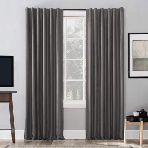 50 X84 Evelina Faux Dupioni Silk Extreme 100 Blackout Back Tab