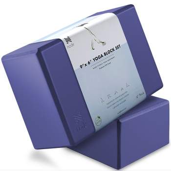 Bodysport High Density Supportive Foam Yoga Block For Yoga And Pilates,  4-inch X 6-inch X 9-inch, Purple : Target