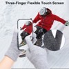 Unique Bargains Touchscreen Winter Anti-Slip Common Size Warm Hiking Gloves 8.7" x 3.5" 1 Pair - 4 of 4