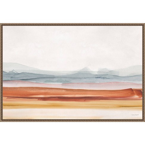 Trademark Fine Art Framed 16-in H x 24-in W Landscape Print on Canvas | HV9X36-B1624LED