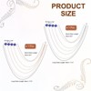 Unique Bargains Bouquet Lapel Suit Square Rhinestone Tassel Chain Brooch Pins 2 Pcs - 2 of 4