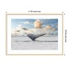 Amanti Art Antarctica Whale Tail III by Richard Silver Wood Framed Wall Art Print - 3 of 4