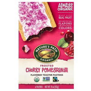 Nature's Path, Organic Flavored Toaster Pastries, Frosted Cherry Pomegranate, 6 Pastries, 11 oz - 1 of 3