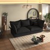 SKRAN 90.55" Upholstered Cloud Couch with Multiple Large Soft Pillows,Convertible Deep Seat Chaise Longue for Living Room Bedroom,Apartment - 2 of 4