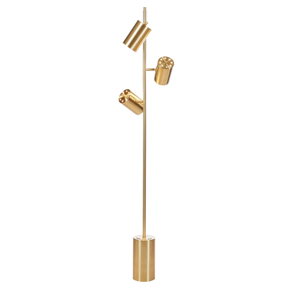 Photos - Floodlight / Street Light 65.5" Alta Floor Lamp  Gold(Includes LED Light Bulb)