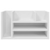 vidaXL Desk Organiser White 17.5x9.4x9.8" Engineered Wood - 4 of 4