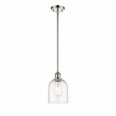 Bella - 1 Light Stem Hung Mini Pendant In Industrial Style-9.5 Inches Tall and 5.5 Inches Wide