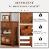 NicBex Modern Solid Pine Wood Top Console Table,Entryway Table with 3 Drawers & 2 Tiers Shelves,Foyer Tables for Entryway,Living Room,Hallway - 4 of 4