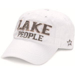 Pavilion Gift Company - Lake People - White Adjustable Hat - Hats - 1 of 4