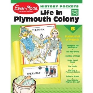 History Pockets: Life in Plymouth Colony, Grade 1 - 3 Teacher Resource - by  Evan-Moor Educational Publishers (Paperback) - 1 of 1