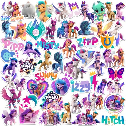 My Little Pony: Make Your Mark 50ct Vinyl Large Deluxe Stickers Variety Pack - image 1 of 4