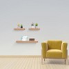 ChicFurnit Wall Shelf Set Floating Wood Shelves Invisible Brackets Hanging Shelf for Books Storage for Indoor Living Room, Maple, 23.62"*5.91"*1.57" - 3 of 4