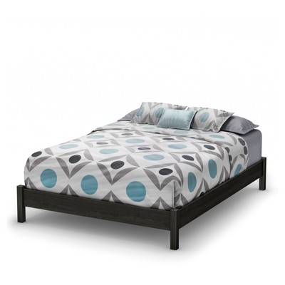 Tao Platform Bed On Legs - Queen - Gray Oak - South Shore