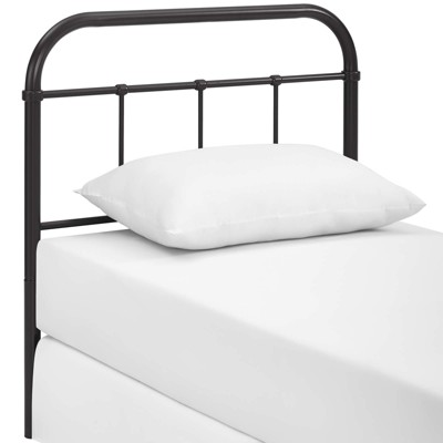Twin Black Steel Industrial Bedstead with Vintage Design