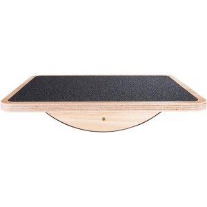Wooden Wobble Balance Board for Standing Desk, Anti-Slip Rocker Board for Core Strength & Stability Training - 1 of 4