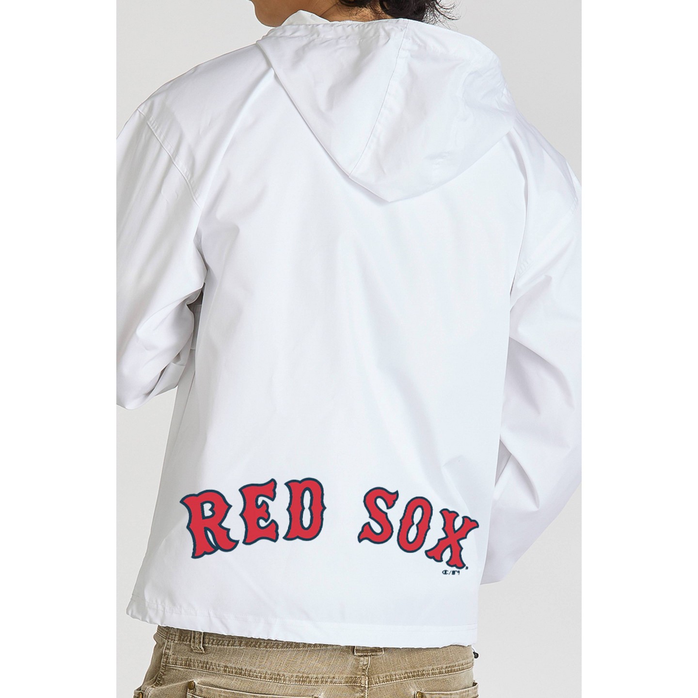 Мужская куртка MLB Boston Red Sox Champion White Packable, цвет: Красный — фото 3