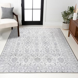 Lotus Modern Persian Floral Area Rug  - JONATHAN Y - 1 of 4