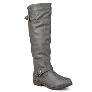 Journee Collection Womens Spokane Stacked Heel Riding Boots - 1 of 4
