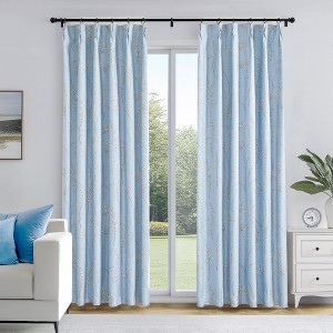 Deconovo Recycled Blackout Curtains, Pinch Pleat, 2 Panels - 1 of 4