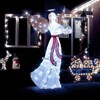 Costway 5 FT Lighted Angel with Harp LED Lights Halo Zip Ties & Ground Stakes Christmas - 4 of 4