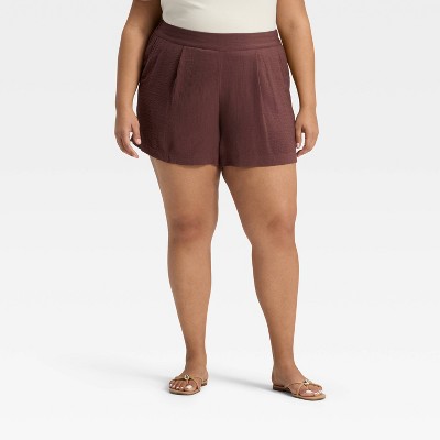 Women's High-Rise Modern Gauze Shorts - A New Day™